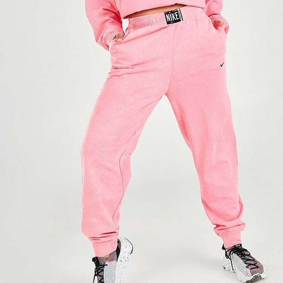 Nike Pants - Nike NSW Sportswear Essentials Washed Sunset Pulse Pink Jogger Sweatpants XL NEW